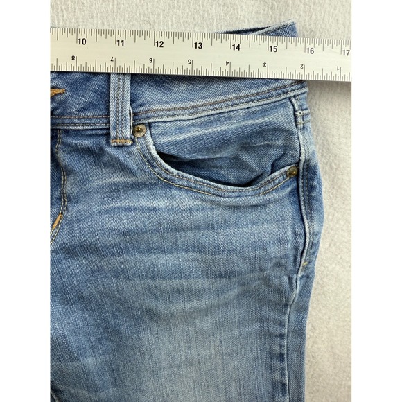 American Eagle Jeans Size 8 Xlong  Slim Boot Stretch Denim Light Wash - Picture 7 of 9